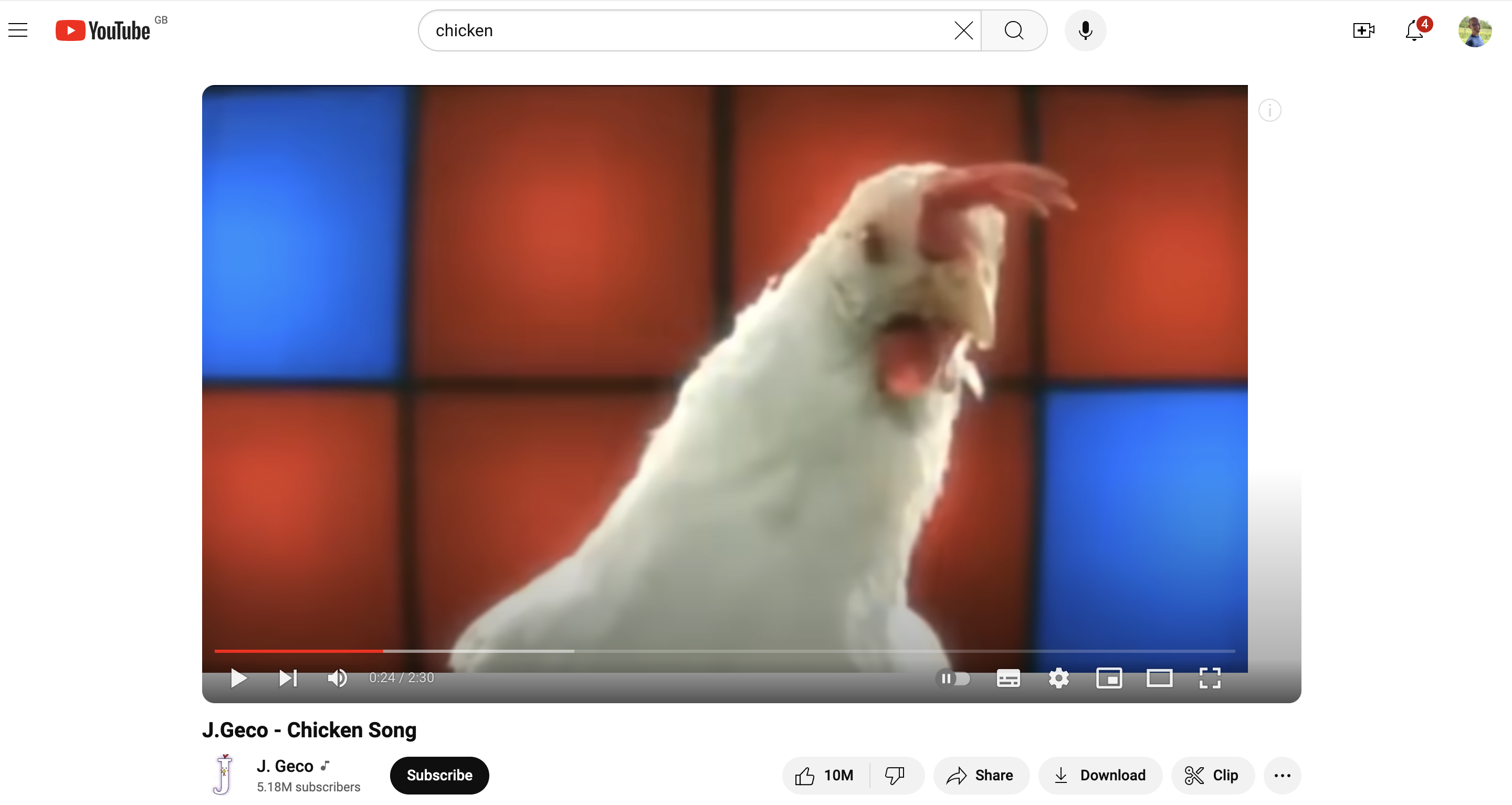 Chicken song